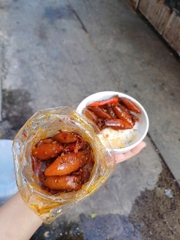 Mực sữa rim hủ 500g hao cơm