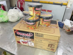 Mì trộn Omachi tô thịt xiên nướng thùng 12 tô x105g