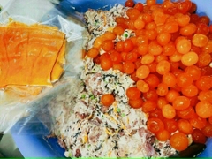 Jambon Trứng Muối. Chả Da Cam Đòn - Túi 500g