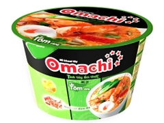 Mì tô Omachi Lẩu Tôm Càng - Thùng 18 Tô x 92g