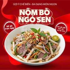 Ngó sen ngâm vị chua cay gói 400g