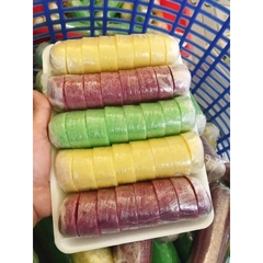 Xôi Chiên Phồng Cắt Khúc 3 Màu - Khay 1Kg