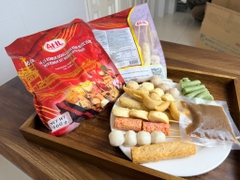 AHL - Bộ Xiên Chả Cá Hải Sản kèm nước dùng túi 500g