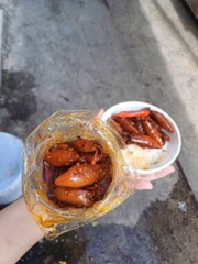 Mực sữa rim hủ 500g hao cơm