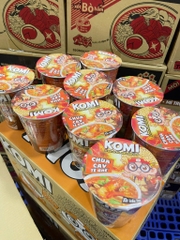 Mì Ly chua cay té ghế KoMi  1 thùng mỳ 24 ly x 60g