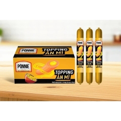 Xúc xích Ponnie nhân phô mai Tiệt Trùng Ăn liền 10 cây x hộp x 58g