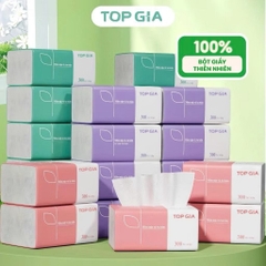 Thùng 30 Gói Khăn Giấy Rút Cao Cấp Gói 300 Tờ