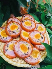 Jambon Trứng Muối. Chả Da Cam Đòn - Túi 500g