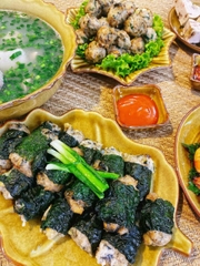Chả Ốc Cuốn Lá Lốt - Khay  10 Cuốn