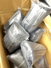 1Kg Túi Đóng Hàng Niêm Phong Màu Xám Bạc size 17x30
