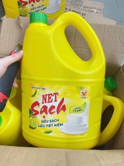 Nước rửa chén Net hương chanh can 3,8 lít siêu tiết kiệm