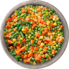 Rau Củ Hỗn Hợp Cắt Sẵn túi mau xanh - Túi 1Kg