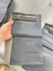 1Kg Túi Đóng Hàng Niêm Phong Màu Xám Bạc size 17x30