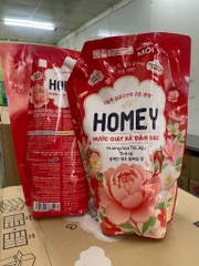 Nước giặt xả Homey Hương Hoa Trà Jeju đậm đặc túi 2,9kg