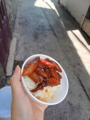 Mực sữa rim hủ 500g hao cơm