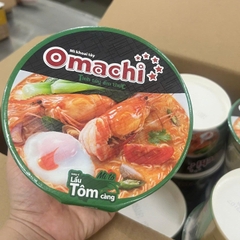 Mì tô Omachi Lẩu Tôm Càng - Thùng 18 Tô x 92g