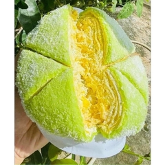 Bánh Cres Ngàn Lớp Sầu Riêng Phú Sĩ  - Vị Lá Dứa 12cm