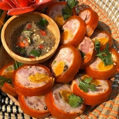 JAMBON TRỨNG MUỐI ( chả da cam ) đòn 500g