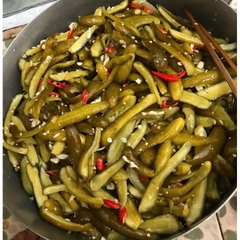 1kg Mắm Dưa Leo Nụ nguyên trái nhà làm chưa trộn 1kg
