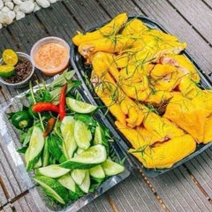 GÀ Ủ MUỐI TEM ĐỎ Không đầu