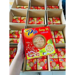 Bánh pía 8 trứng song long hộp sịn sò 500g