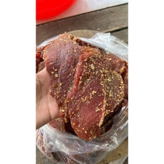 Khô bò 1 nắng ướp vị vừa ăn ngon ngọt khay 500g