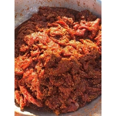 Khô bò 1 nắng ướp vị vừa ăn ngon ngọt khay 500g