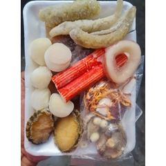 Set soup Bào ngư hải sâm sốt hoàng kim 350g-400g
