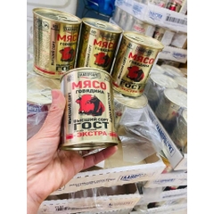Thịt Bò - Heo hầm cao cấp Nga - hộp 338gr