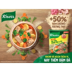 Hạt nêm thịt thăn, xương ống, tủy Knorr
