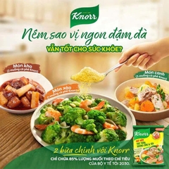 Hạt nêm thịt thăn, xương ống, tủy Knorr
