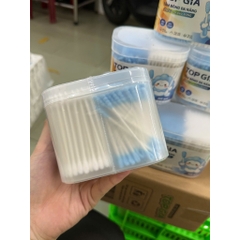 Combo 4 hộp bông ngoáy tai Topgia đa năng đầu bông mềm mịn tiện lợi moi hop 300 que
