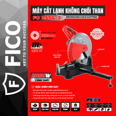 MÁY CẮT LẠNH KHÔNG CHỔI THAN FICO FC 355G-3