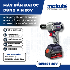 Máy bắn đai ốc dùng  pin CW001(20V)