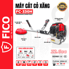 MÁY CẮT CỎ XĂNG FICO FC-330H