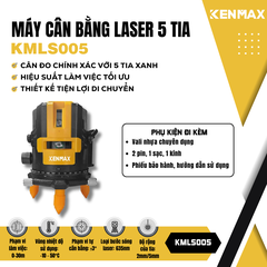 Máy cân bằng tia laser 5 tia xanh KMLS005