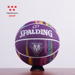 Bóng rổ Spalding Marble Purple – Outdoor Size 6 84-412z - Hàng Chính Hãng