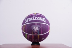 Bóng rổ Spalding Marble Purple – Outdoor Size 6 84-412z - Hàng Chính Hãng