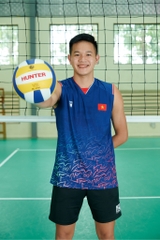 Bộ quần áo thi đấu chính thức của đội tuyển bóng chuyền Nam Việt Nam MJ-EJ289 "Xanh" JG-VNBC-05 - Hàng Chính Hãng