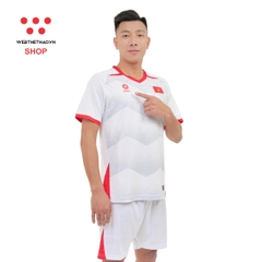Bộ thi đấu Đội tuyển bóng đá Quốc gia 2025 (bản FAN) màu "Trắng" MJ-A4054-01 - Hàng Chính Hãng