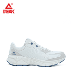 Giày chạy bộ Nam PEAK Cushioning Running Water-Repellent "Trắng Canvas" E224007HTC – Hàng Chính Hãng