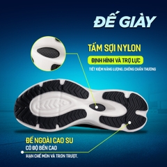 Giày chạy bộ Nam Nữ Zocker Ultra Light "Light Moon / Black" KOJI00000462 - Hàng Chính Hãng