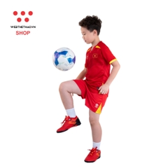 Bộ quần áo thi đấu đội tuyển quốc gia Việt Nam 2025 Nhí "Đỏ" MJ.AJ-4109-01 - Hàng Chính Hãng