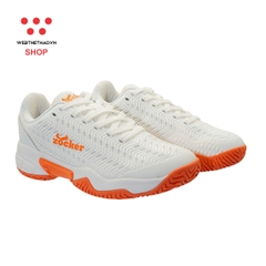 Giày Pickleball Nữ Zocker Aspire "White/Orange" Z-Aspire-07 - Hàng Chính Hãng