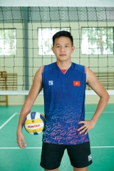 Bộ quần áo thi đấu chính thức của đội tuyển bóng chuyền Nam Việt Nam MJ-EJ289 "Xanh" JG-VNBC-05 - Hàng Chính Hãng