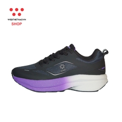 Giày thể thao chạy bộ Nữ Jogarbola Hoku X "Black/Purple" JG-HOKU-05 - Hàng Chính Hãng