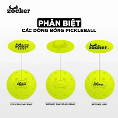 Quả bóng thi đấu Pickleball Zocker Five Star Gen 2 ZB-5SG2 - Hàng Chính Hãng