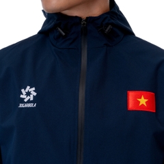 Áo khoác gió thể thao đội tuyển quốc gia Việt Nam 2024 "Xanh Navy" MJ-PJ1003-02 - Hàng Chính Hãng