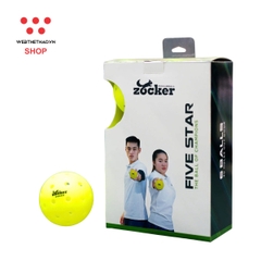 Combo 6 quả bóng thi đấu Pickleball Zocker Five Star ZB-06 - Hàng Chính Hãng