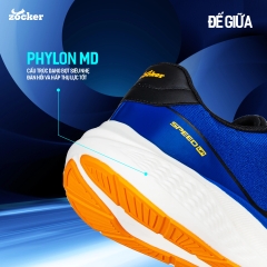 Giày chạy bộ Nam Nữ Zocker Speed Up "Royal Blue" KOJI00000402 - Hàng Chính Hãng